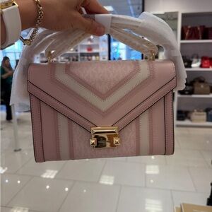 MICHAEL KORS WHITNEY MD FLAP AHOULDER BAG